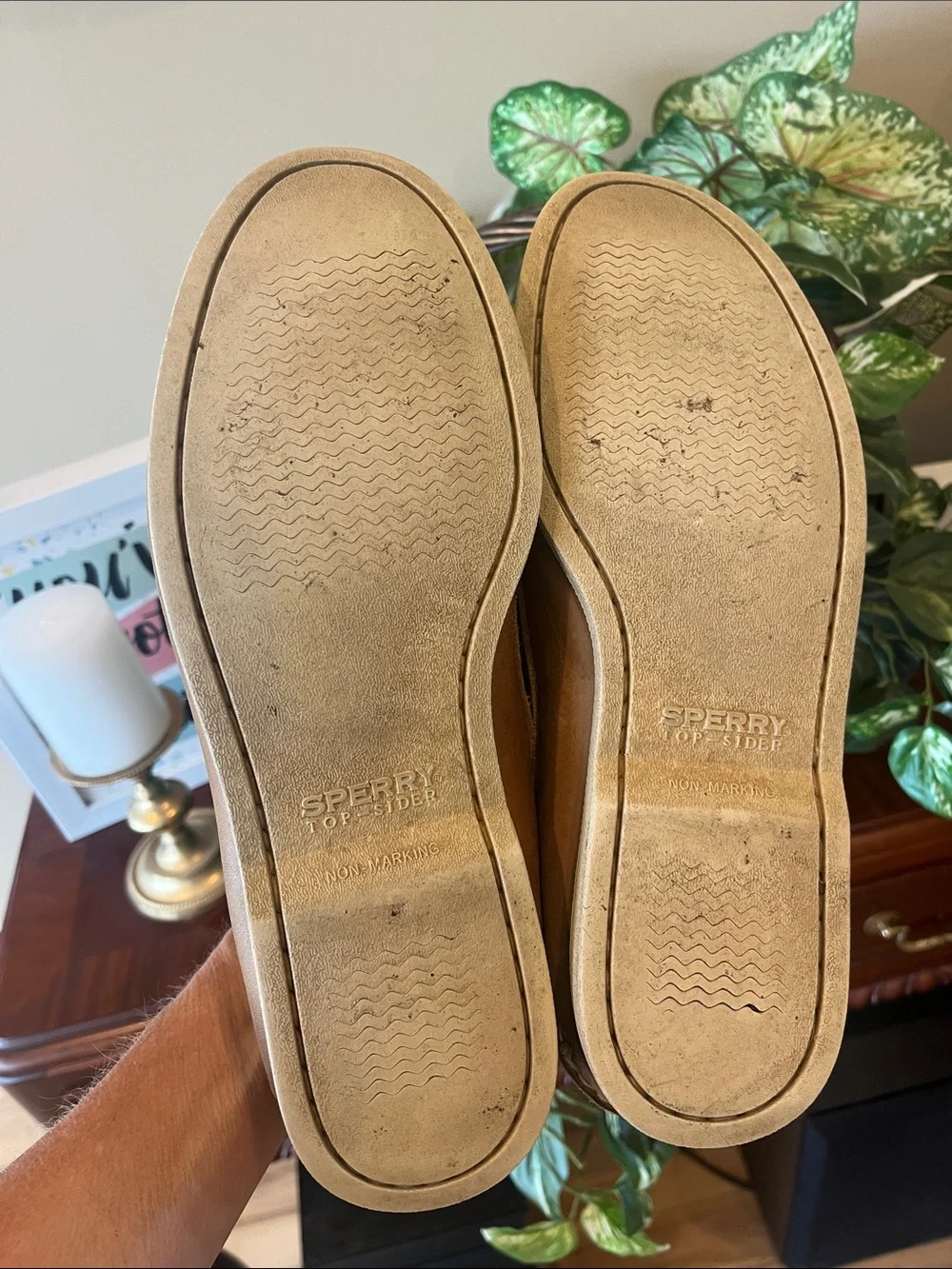Sperry Men's Casual Leather Boat Shoes in Tan